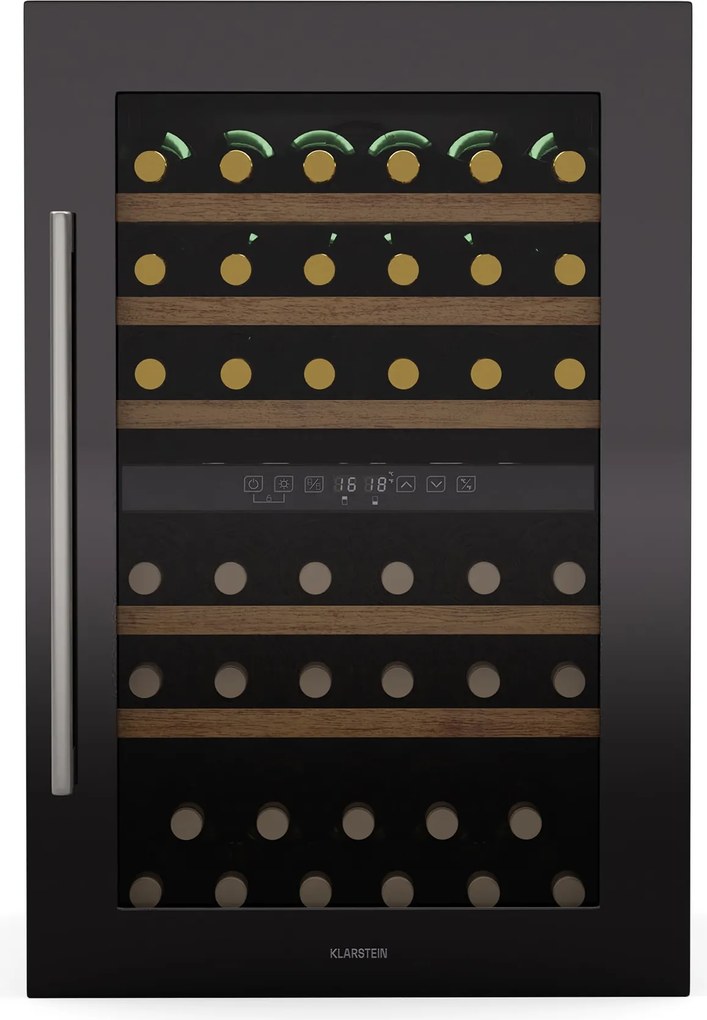 Klarstein Vinsider 57 Duo chladnička na víno, 2 chladiace zóny, 57 fliaš, vstavaný spotrebič