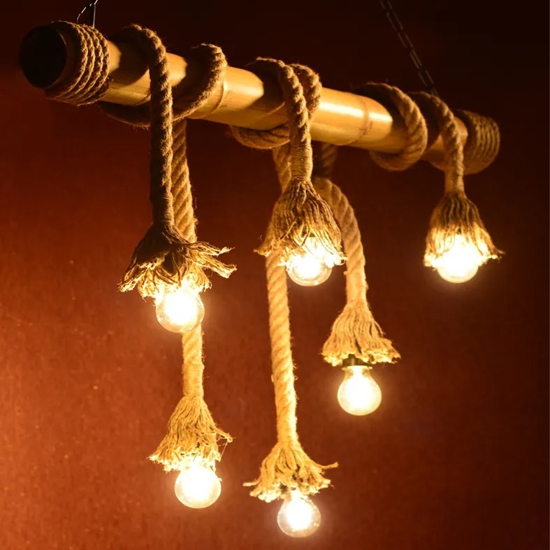 ACA DECOR Závesné lanové svietidlo MERLIN max. 6x40W/E27/230V/IP20