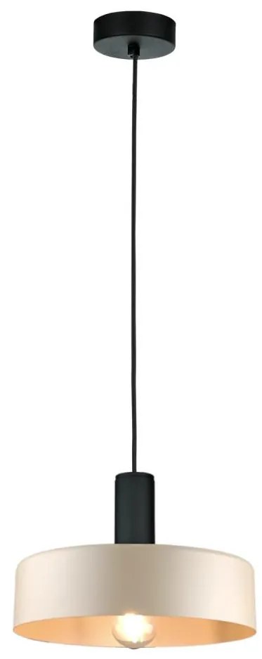 Luster na lanku LATTE 1xE27/60W/230V béžová/čierna