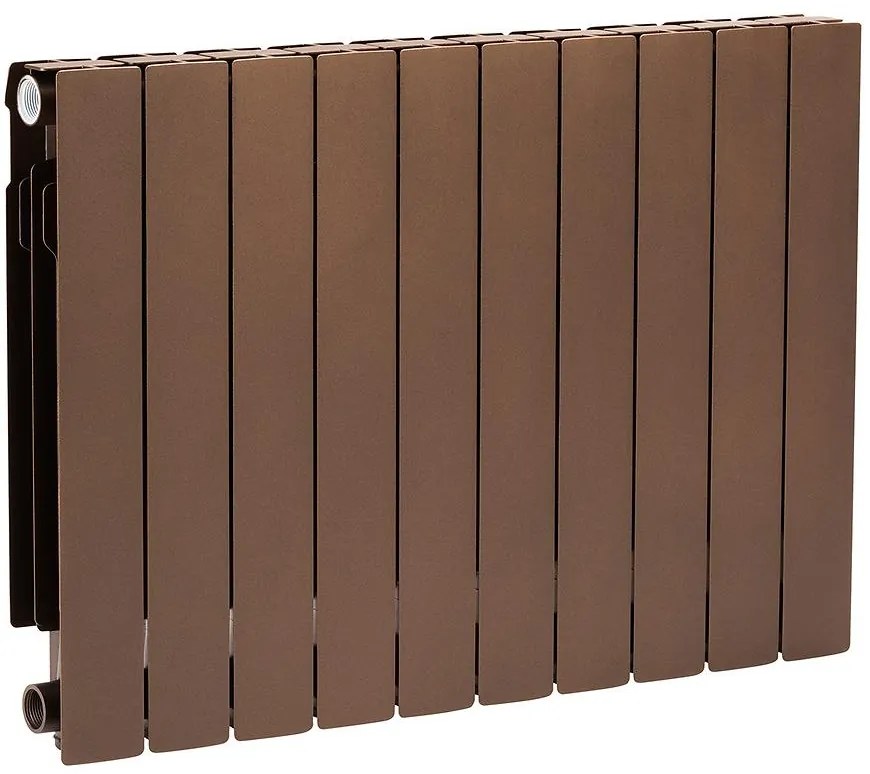 Hliníkový radiátor ADR 500 medenej farby 10 článkov / 1095,5 W