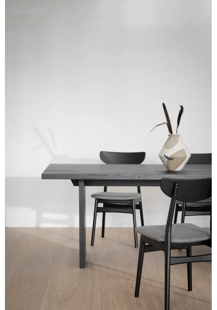 Čierne jedálenské stoličky v súprave 2 ks Rodham - Rowico