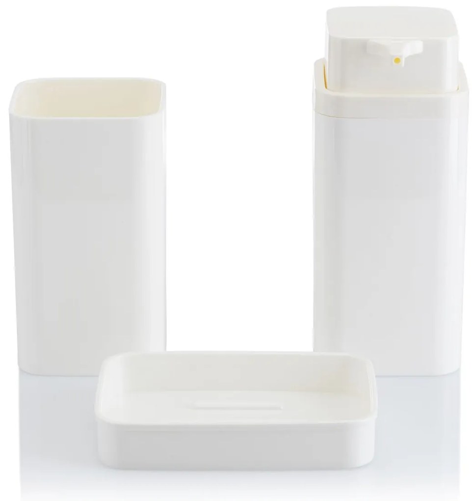 Sada kúpeľňových doplnkov Sierra, biela