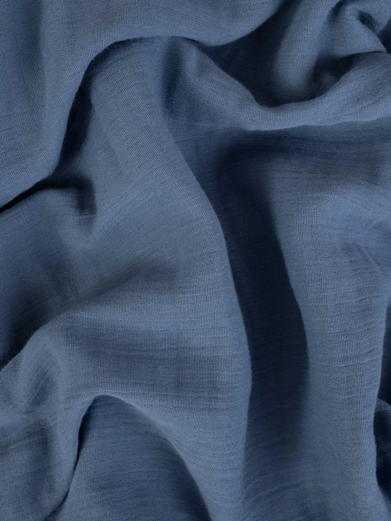 Mušelínová obliečka na vankúšik 40 × 40 cm – Alexia námornícka modrá