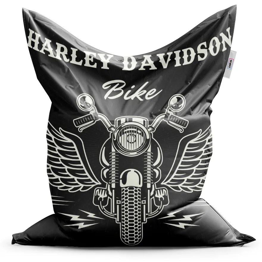 Sablio Sedací vak Harley-Davidson S krídlami - 150x100 cm