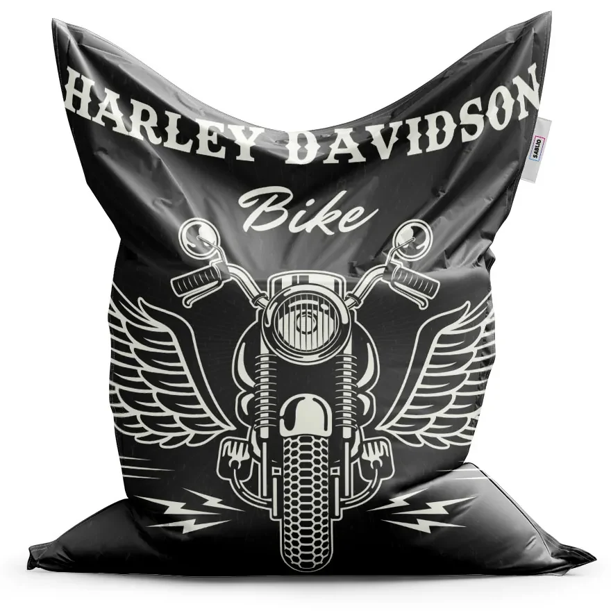 Sablio Sedací vak Harley-Davidson S krídlami - 150x100 cm