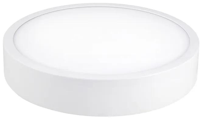 McLED Prisadené LED osvetlenie VANDA R24, 24W, teplá biela, 22,5 cm, okrúhle, biele