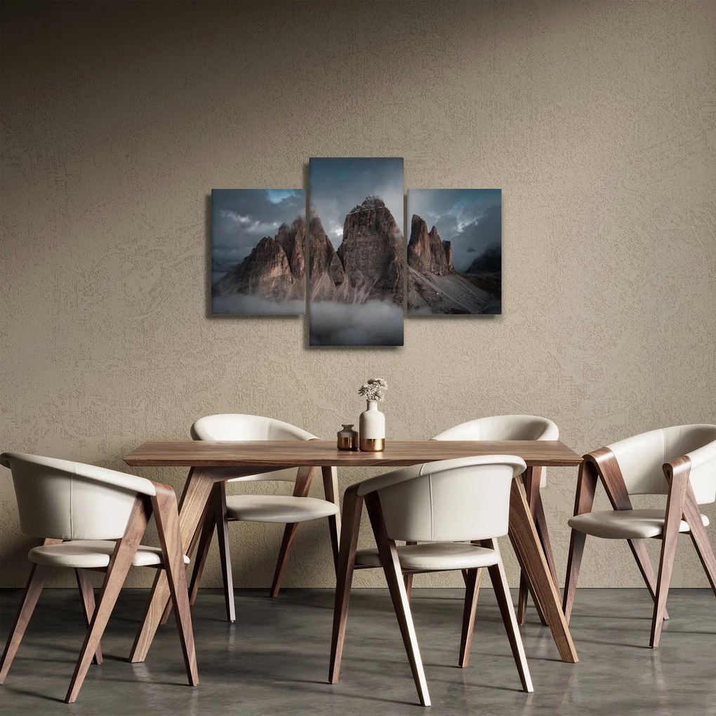 Obraz - Tri Zuby, Talianske Dolomity (90x60 cm)