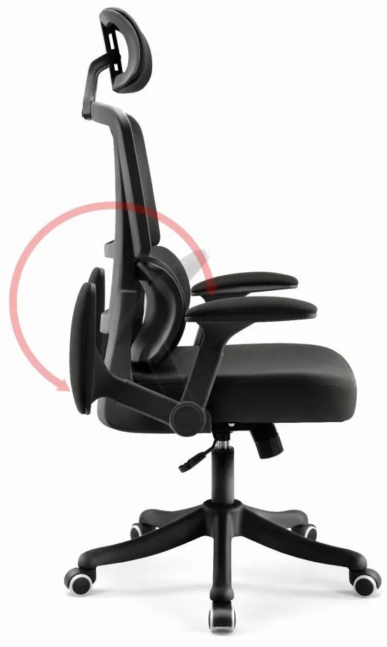 Herné kreslo HC-1011 Black Mesh