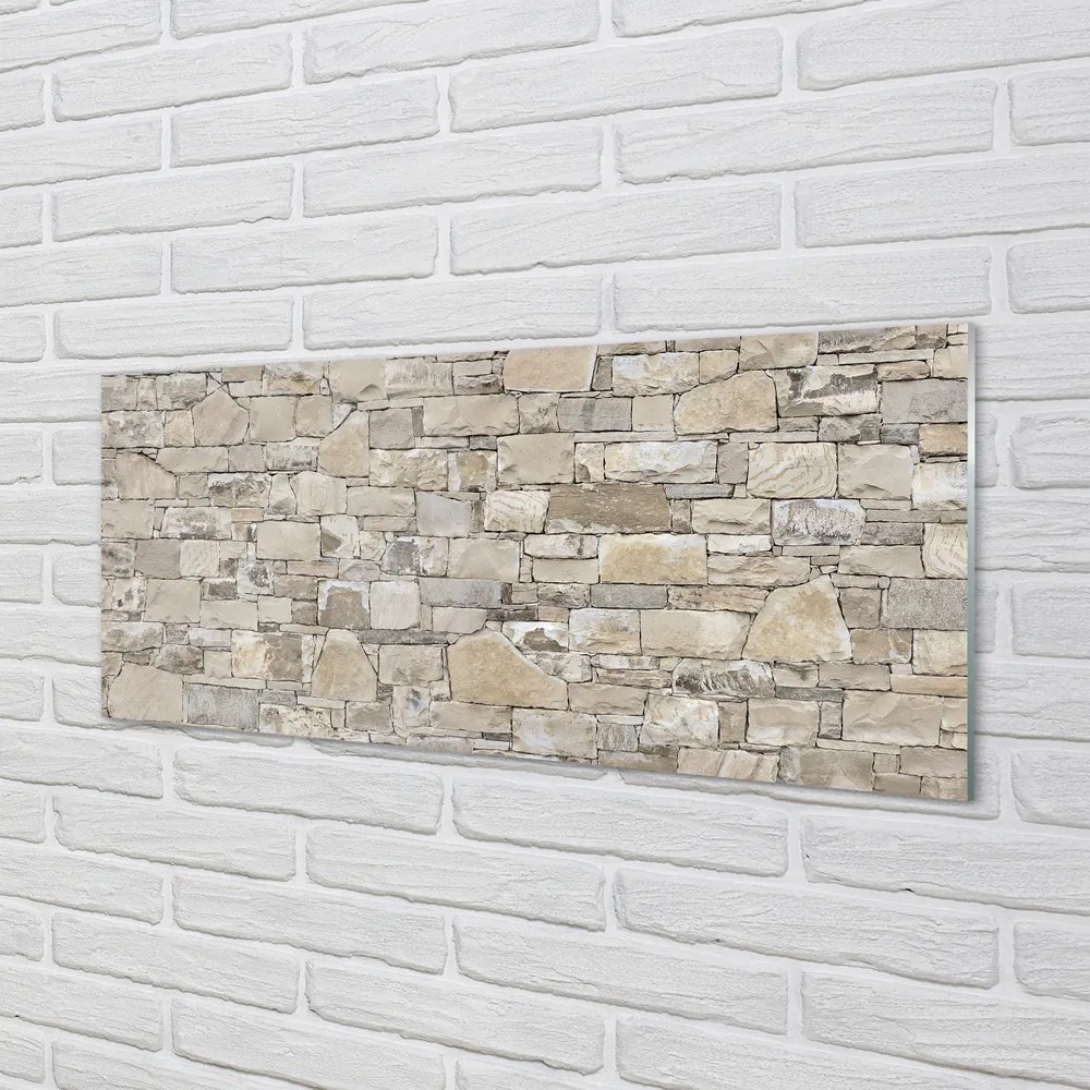 Sklenený obklad do kuchyne Kamenná múr wall 100x50 cm