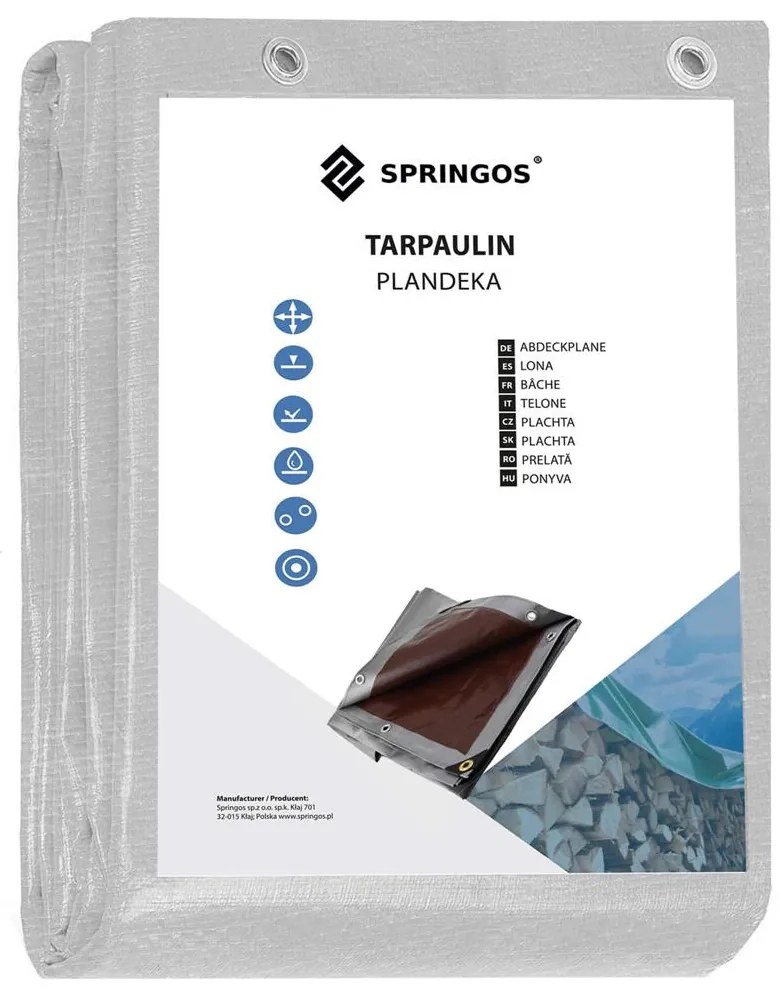 Ochranná plachta 6x8m 270g/m2 SPRINGOS GA2151