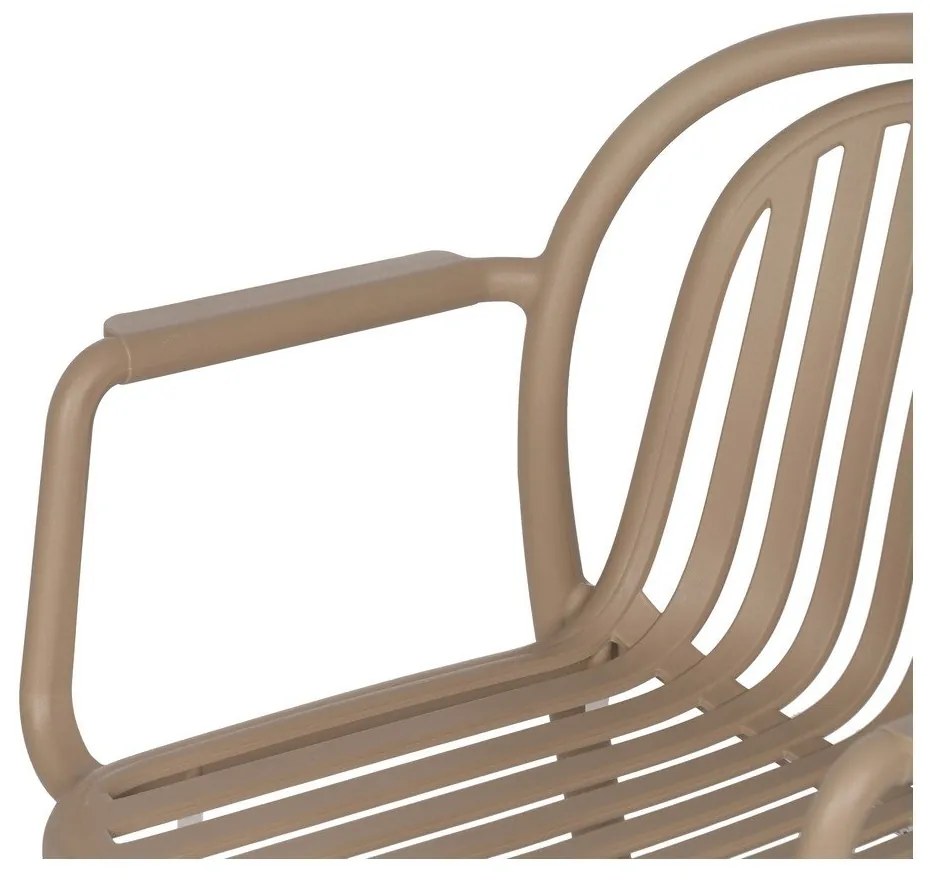 Béžová plastová jedálenská stolička Alia – Ixia