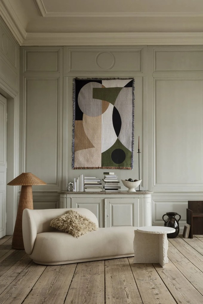 ferm Living Misa na ovocie Fountain kamenina biela 41 x 24 cm