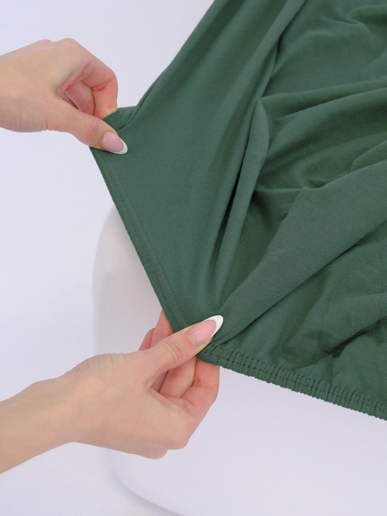 Jersey plachta Classic 200 × 200 cm - tmavo zelená