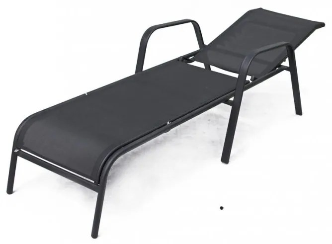 Rojaplast ZWC-52 2915 Záhradné lehátko kovové čierne