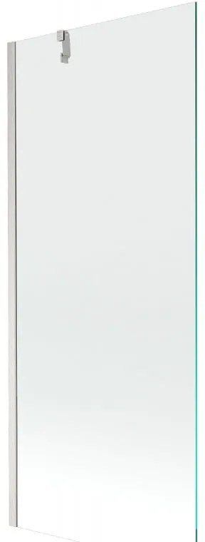 Mexen Next, 1-krídlová vaňová zástena 80 x 150 cm, 6mm číre sklo, oceľová, 895-080-000-00-00-97