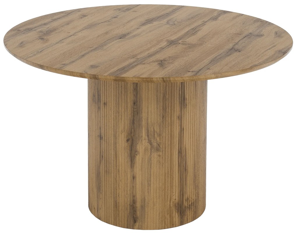 Jedálenský stôl, dub, priemer 120 cm, MAHIR TYP 2