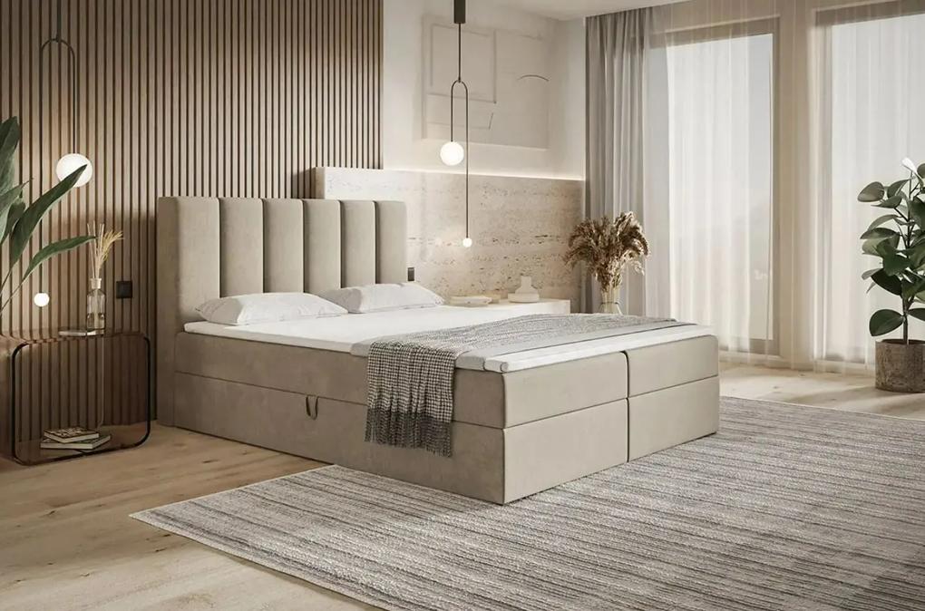 Kontinentálna manželská posteľ KIMBERLEY 180 x 200 cm