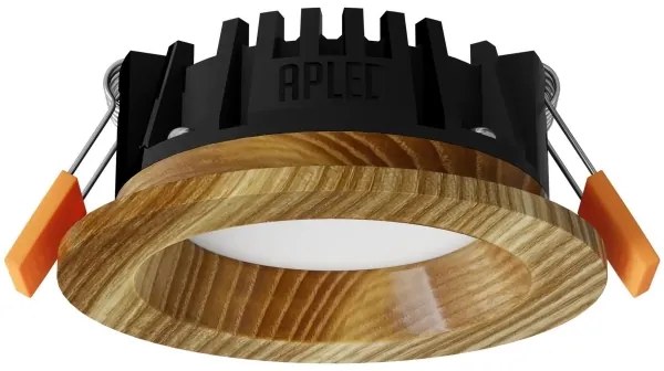 APLED - LED Podhľadové RONDO WOODLINE LED/3W/230V 3000K pr. 9 cm jaseň masív