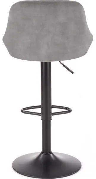 Barová stolička 106x47 cm šedá/čierna