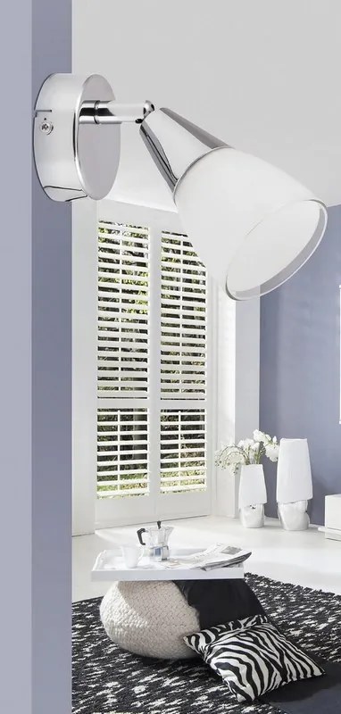 Rabalux NICOLETTE nástenné bodové svietidlo max. 1x40W | E14 | IP20 - chróm