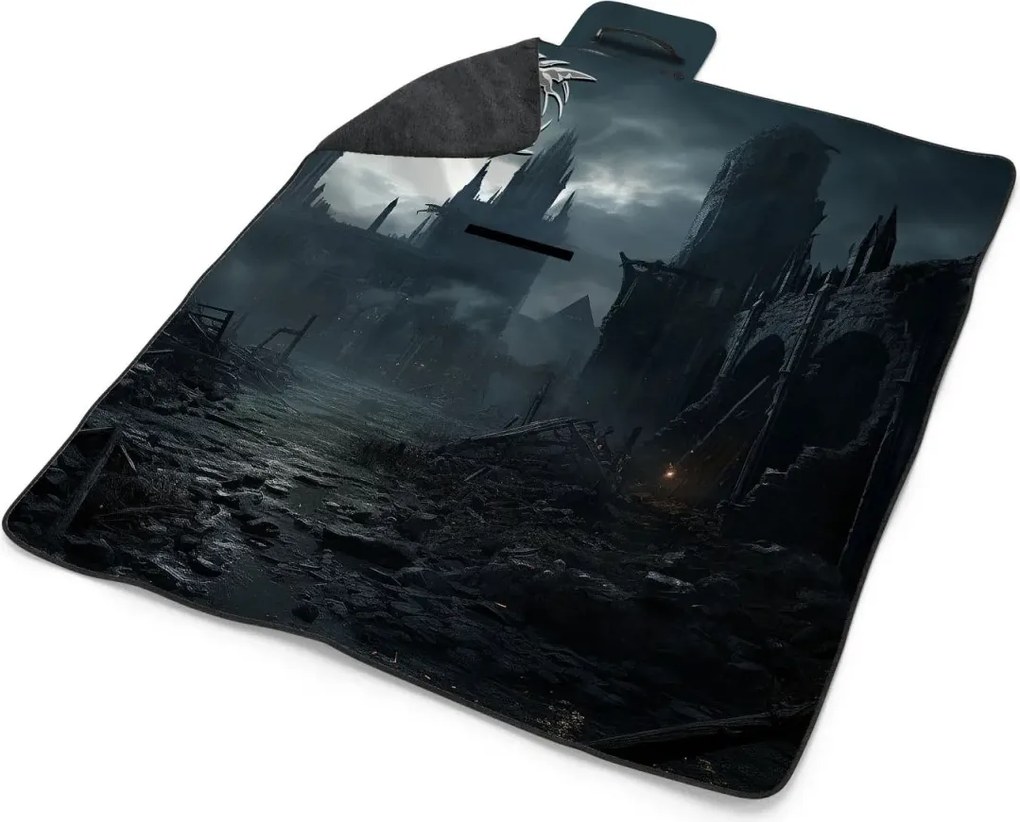 Sablio Plážová deka Zaklínač Hrad: 200x140 cm