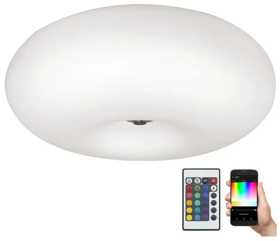 Eglo Eglo 75353 - LED RGBW Stmievateľné stropné svietidlo OPTICA-C 2xE27/7,5W/230V + DO EG75353