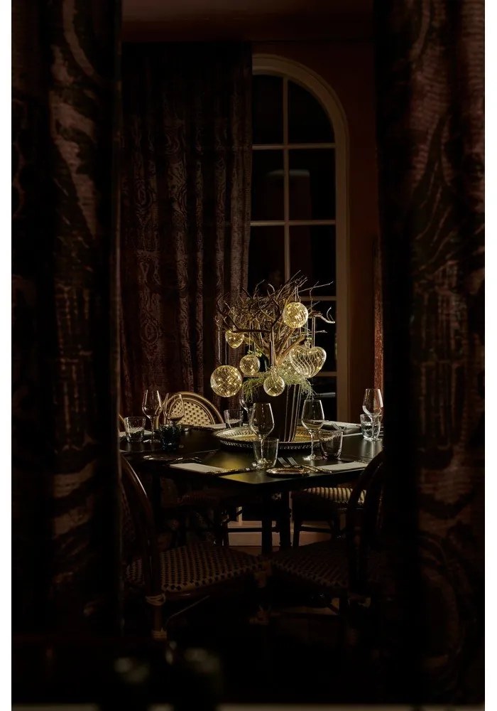 Svetelná LED dekorácia Sirius Wave Ball, Ø 10 cm