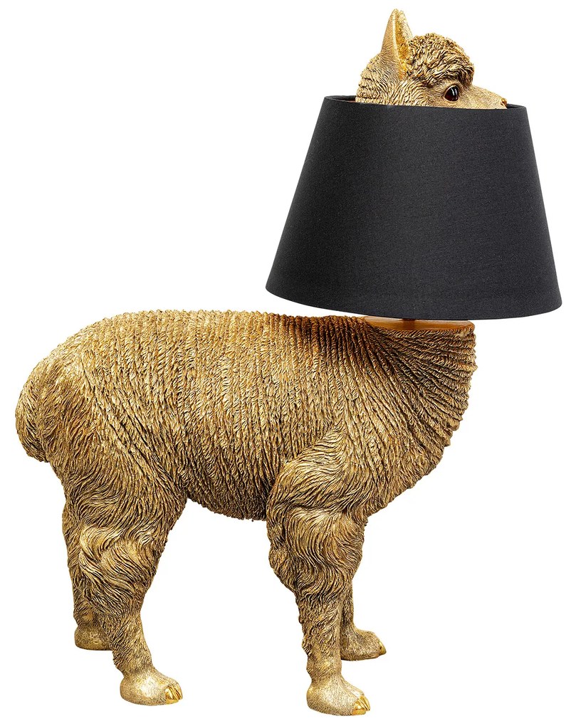 Alpaca stolová lampa zlatá