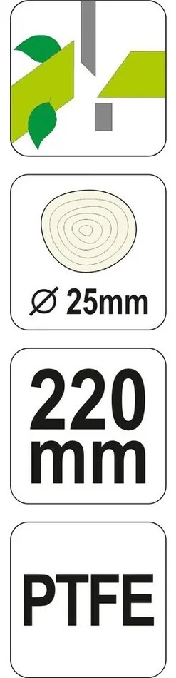 YATO nožnice záhradné 210/25mm YT-8801