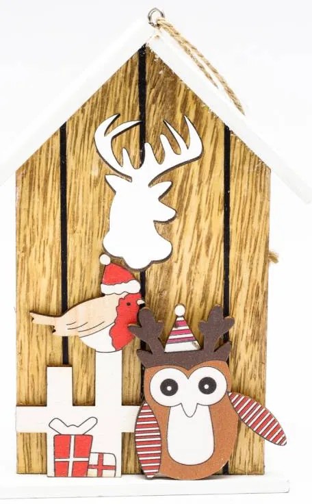 DECOLED Budka s jelenem, 40 cm