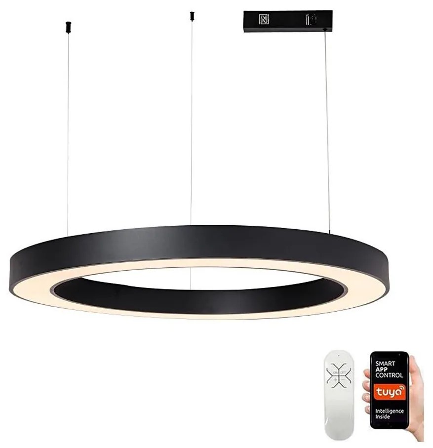 Immax Neo 07211L - LED Stmievateľný luster na lanku PASTEL 68W/230V Tuya čierna +DO IM1306