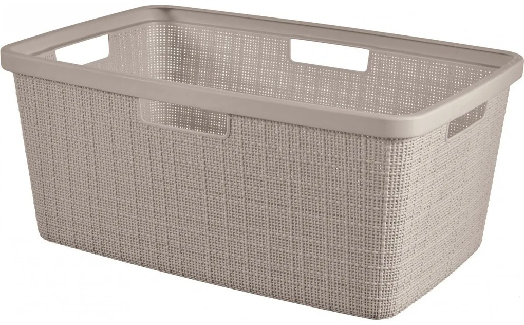 Curver Koš na čisté prádlo Jute 46 l, taupe