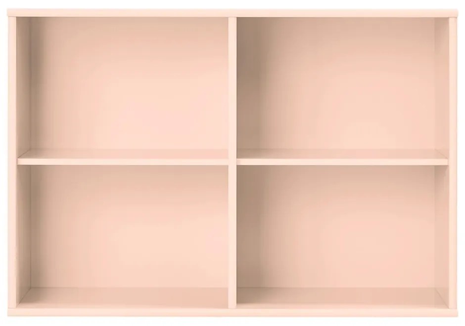 Svetloružová závesná knižnica 89x61x32,5 cm Mistral – Hammel Furniture