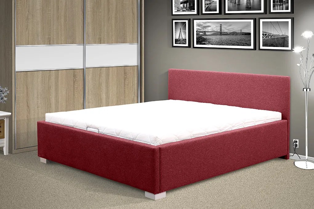 Nabytekmorava Moderná posteľ s čelami Fanny HIT s MOT otváraním ÚP 140x200 cm Farba: Savana krémová