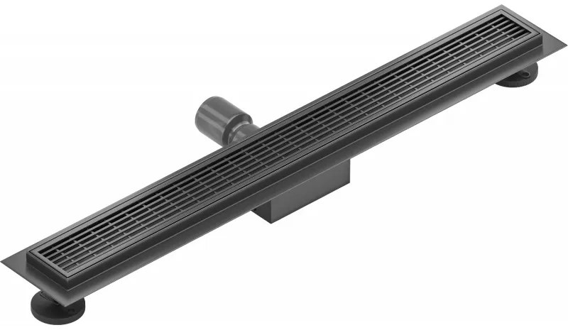 Mexen Flat M33 nerezový sprchový žľab 70 cm, čierna, 1733070-15