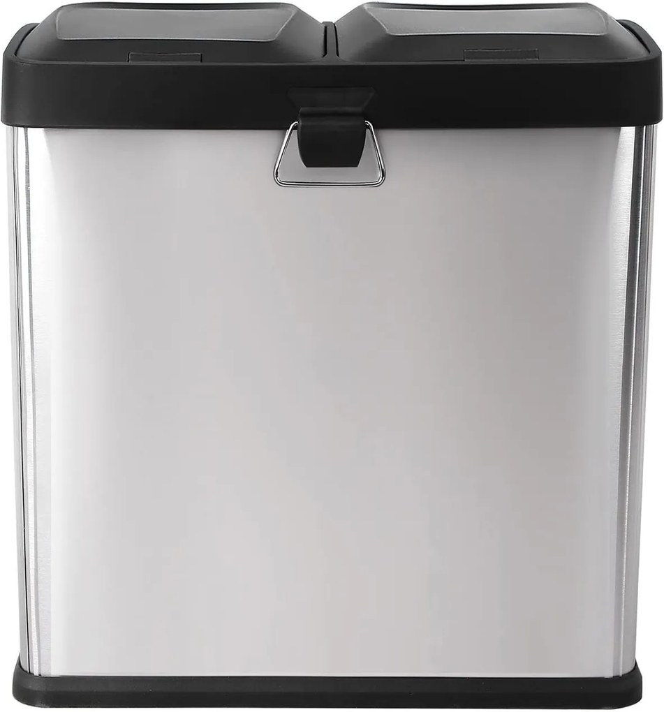 SONGMICS Nerezový kôš na triedený odpad 2x15l