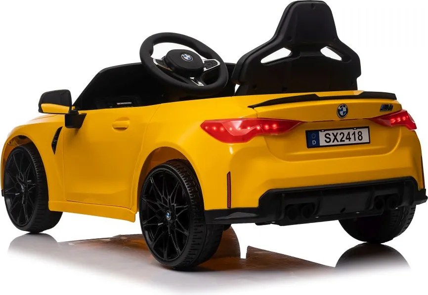 LEAN CARS BMW M4 na akumulátor, žlté