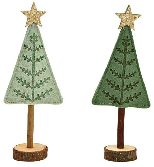 Vianočné dekorácie FELT TREE, 27 cm - viac farieb