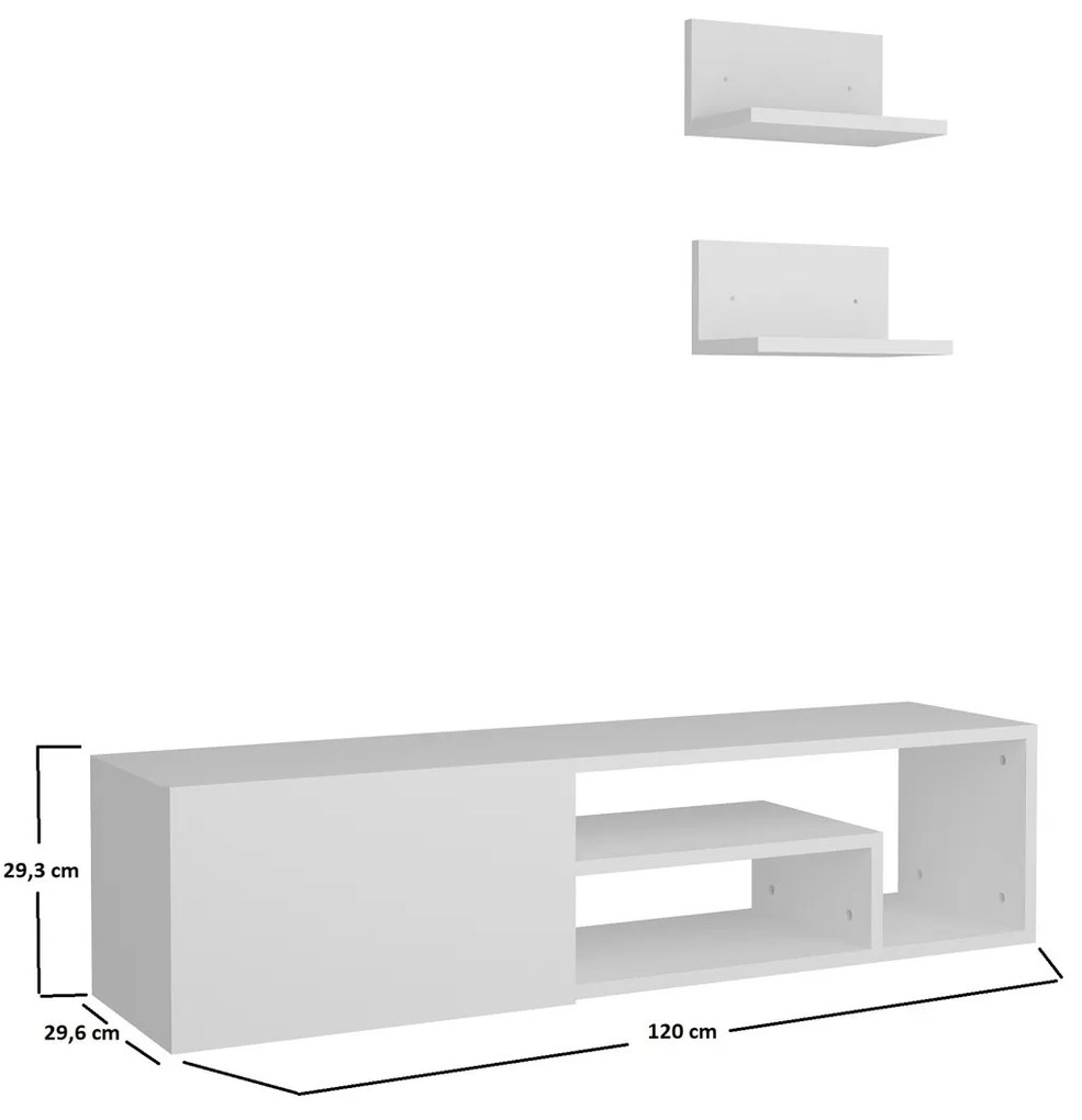 TV stolík Zeplin White
