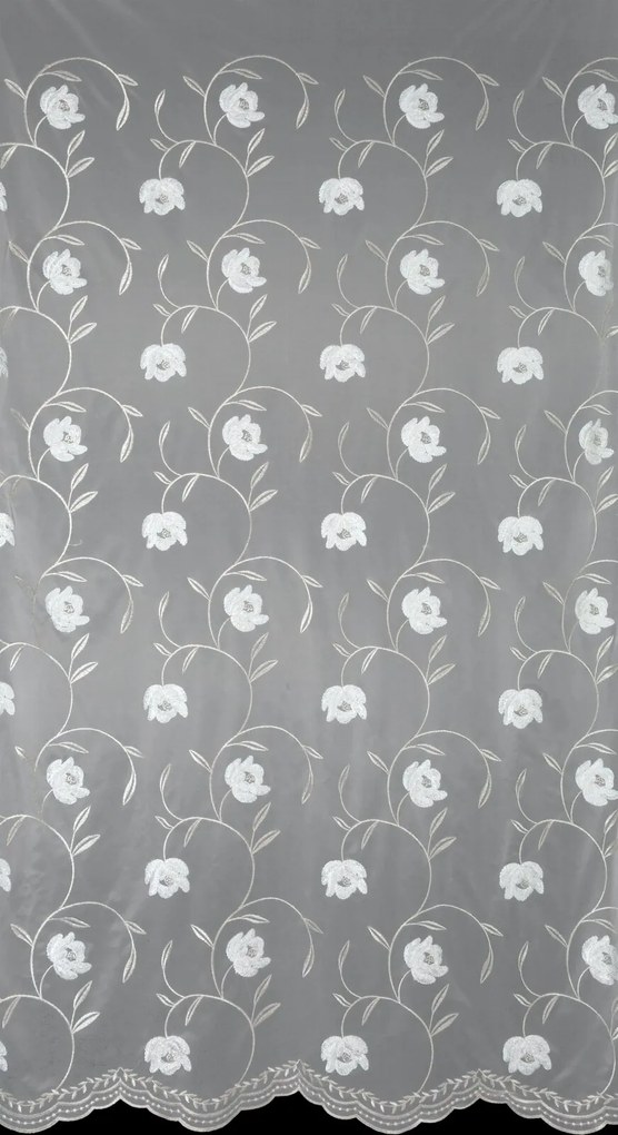 ZÁCLONA NA KRÚŽKOCH AMIRI 140X250 CM VZOROVANÁ