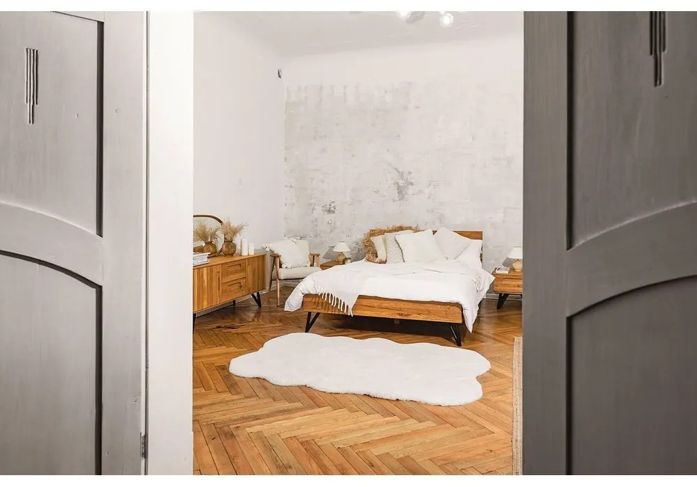 Dvojlôžková posteľ z dubového dreva 200x200 cm Golo 2 - The Beds