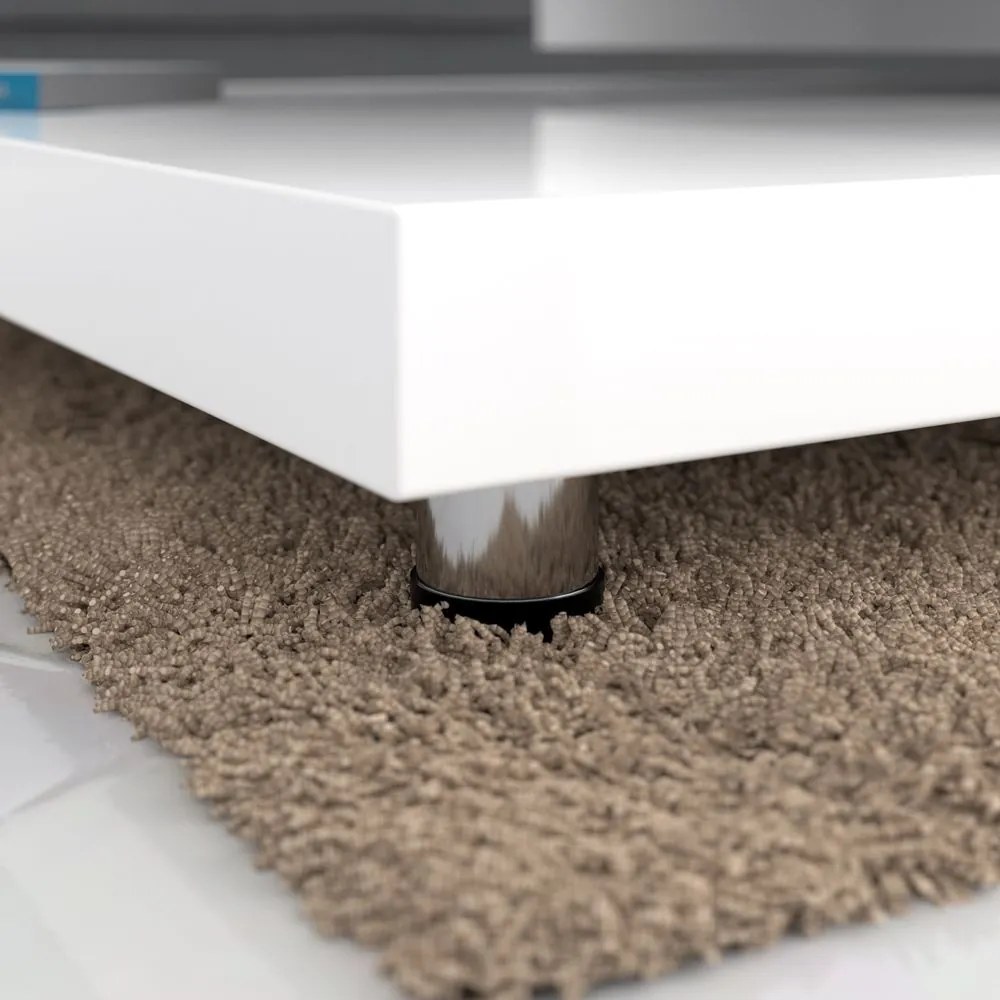 InternetovaZahrada - Konferenčný stolík NY – 60 x 60 cm – vysoký lesk biely
