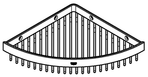 GROHE 40809000 - Drôtový mydelník SELECTION CUBE 20 × 20 cm lesklý chróm