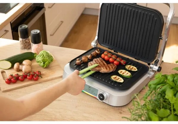 Sencor kontaktný gril 2100W/230V matný chróm