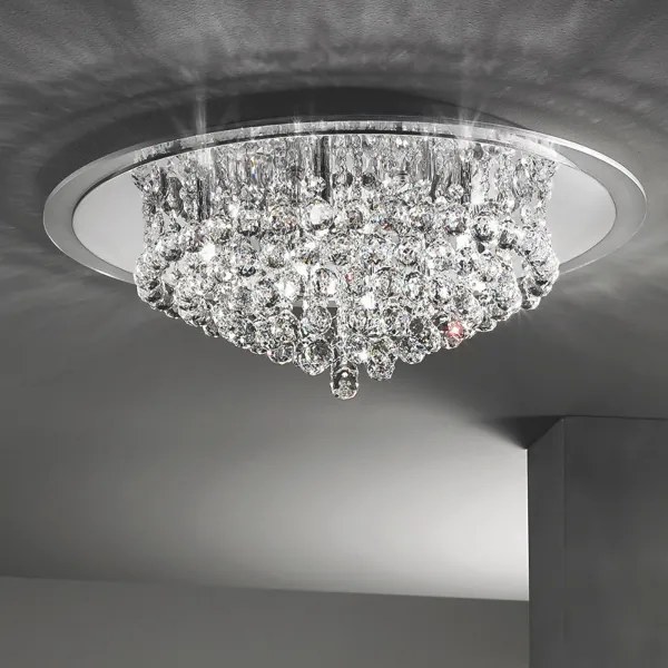 Orion DLU 2378/9/62-Krištáľové str. svietidlo GLORIA 9xG9/40W/230V pr.62 cm chróm