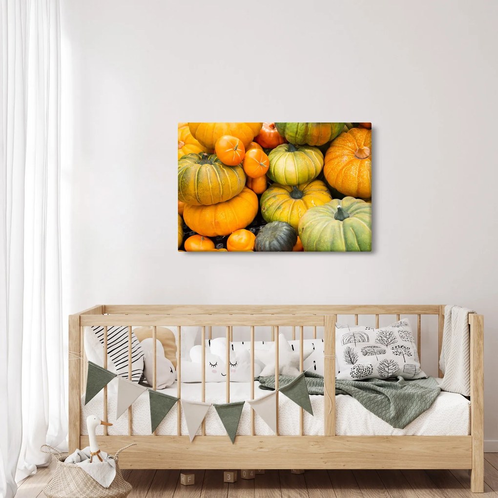 Obraz - Jesenná tekvica (90x60 cm)