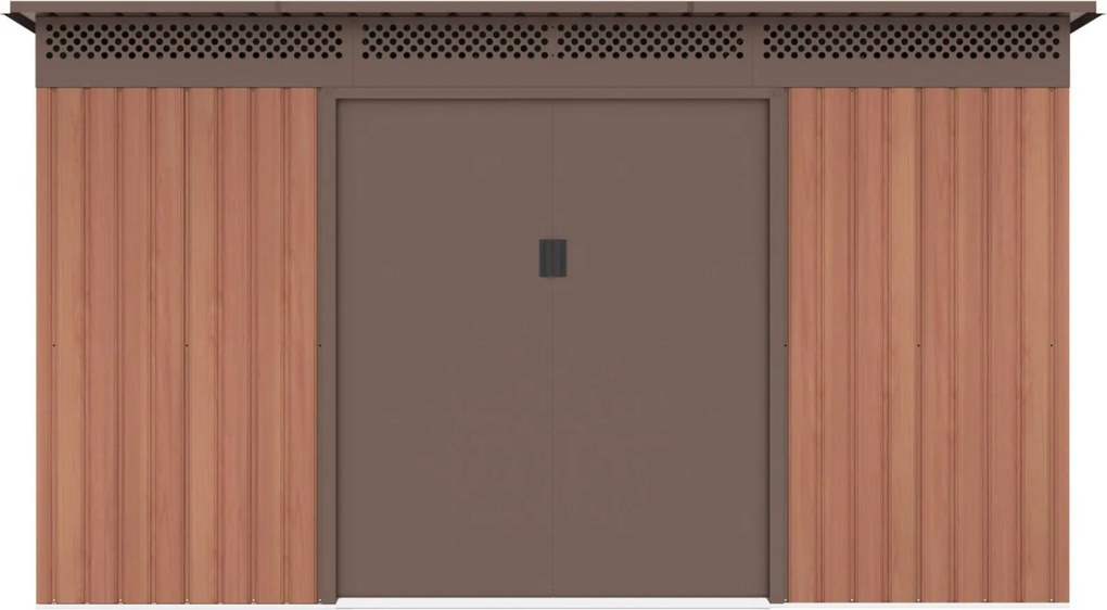 Záhradný domček G21 GRAH 1132 - 340 x 333 cm, hnedý