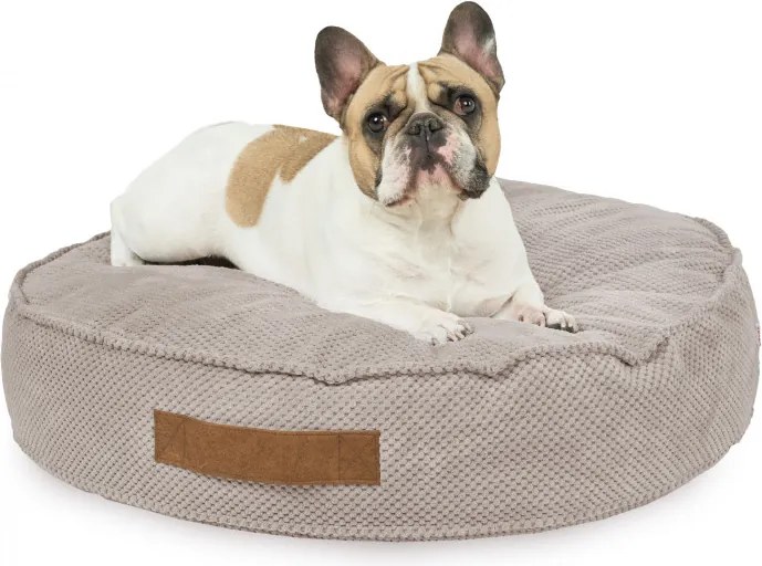 Okrúhly peliešok pre psa Bodka Farba: Béžová, Veľkosť: Priemer - 60 cm