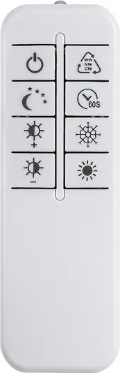 Rabalux 71479 - LED stmievateľné stropné svietidlo SERAPHIEL LED/38W/230V 3000-6500K 60x35 cm + diaľkový ovládač