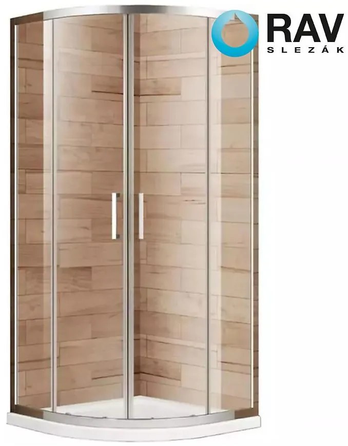 Sprchový kút Virtus 90x90x195 chróm